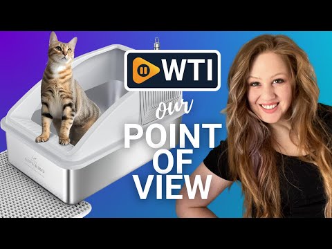 Enclosed Cat Litter Box Stainless Steel with Lid | XL Extra Large Litter Box for Big Cats | Metal Litter Box High Sided | Anti-Urine Leakage - WTI product video review