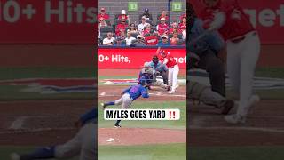 Myles Straw goes deep with a 3-run shot ???? #MLB #Toronto #BlueJays