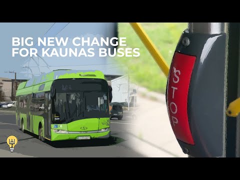 A grande nova diferença entre o transporte público de Kaunas e Vilnius