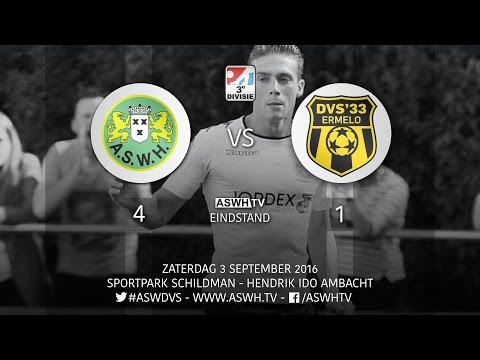 Samenvatting ASWH - DVS'33 Ermelo 4-1 (03-09-2016)