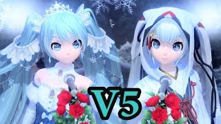 【SNOW MIKU V4X】The Snow White Princess is - 白い雪のプリンセスは【Vocaloid 5】+MP3