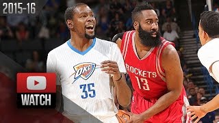 Kevin Durant - Oklahoma City Thunder - James Harden - Houston Rockets