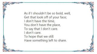 Indigo Girls - You Left It Up to Me Lyrics