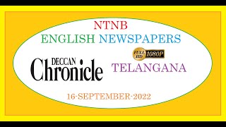 DECCAN CHRONICLE TS 16 SEPTEMBER 2022 FRIDAY