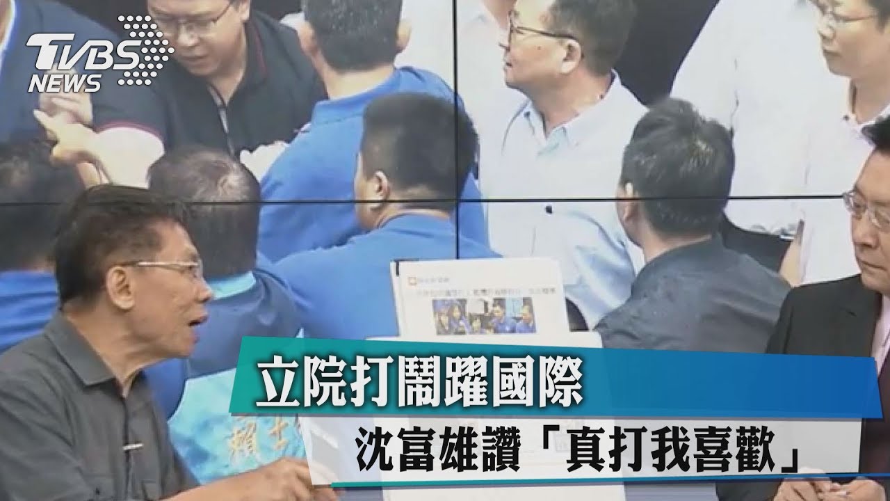 立院打鬧躍國際 沈富雄讚「真打我喜歡」
