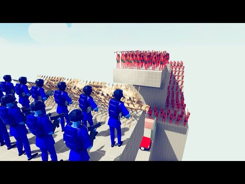 Swat vs 100 Units - Totally Accurate Battle Simulator TABS