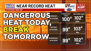 Dangerous to extreme heat today will relax tomorrow as heat indices drop