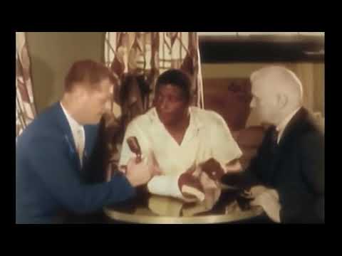 RARE Cus d'amato and Floyd Patterson Interview before Archie Moore Bout COLORIZED