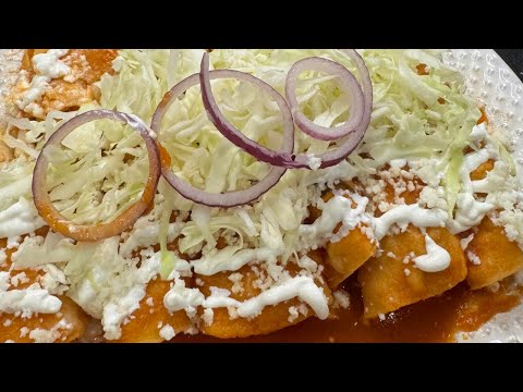 La Mejor Receta De Entomatadas Con Pollo Estilo Guerrero Fácil y Sabrosa  Comida Mexicana.