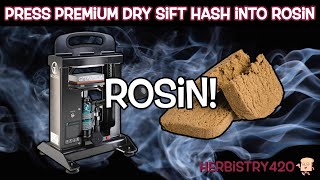 Pressing Premium Dry Sift Hash Into Rosin | Pressing Rosin from Hash | Herbistry420