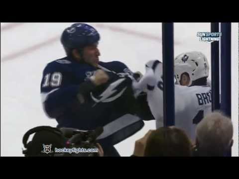 Mike Brown vs B.J. Crombeen Feb 19, 2013