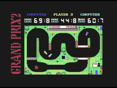 Gameplay: Grand Prix Simulator 2 - Commodore 64 - Codemasters - 1989