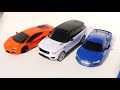 CMJ RC CARS 1:18 Scale Remote Control Cars Blue Audi, White Range Rover, Orange Lamborghini