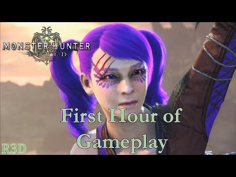 Monster Hunter: World - Walkthrough Part 1: First Hour of Gameplay | PS4 Pro [Full 1080p HD, 60 FPS]