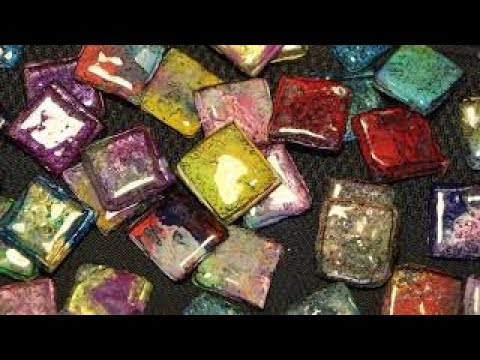 DIY Mosaic tiles from recycled CD's!