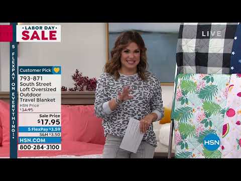 South Street Loft Oversized Outdoor Travel Blanket