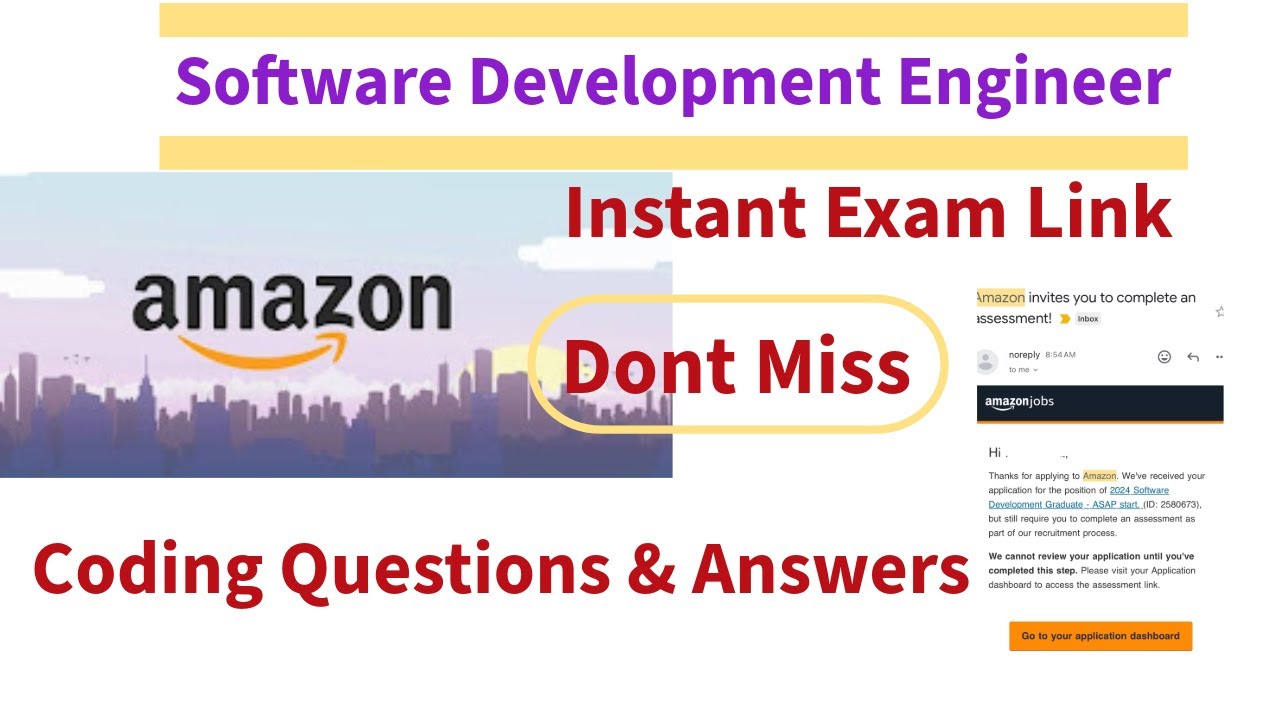 Amazon Exam Answers | Live Assessment |SDE | Instant Exam Link | Free Exam Answers |Coding