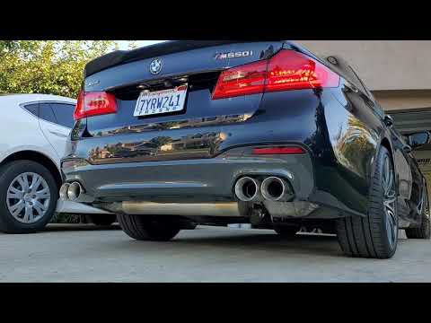 BMW M550i w/ Dinan exhaust and resonators deleted