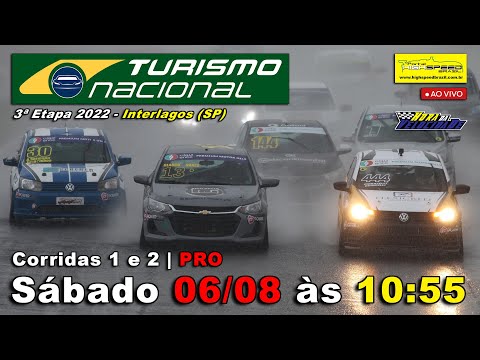 TURISMO NACIONAL | Corridas 1 e 2 - PRO | Estreia 1ª Etapa 2022 - Interlagos (SP) | Ao Vivo