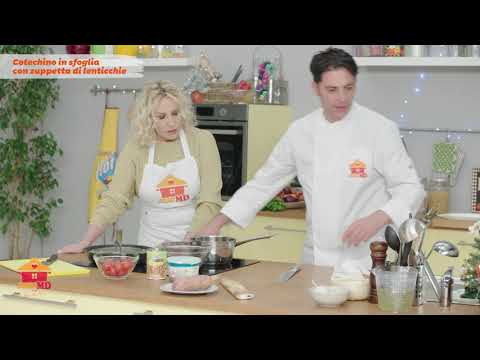 Cotechino in sfoglia con zuppetta di lenticchie - Ricetta di Casa MD