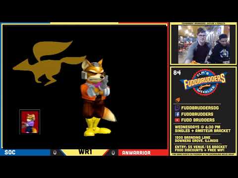 FuddBrudders 84 Soc vs  Anwarrior SSBM Melee Singles