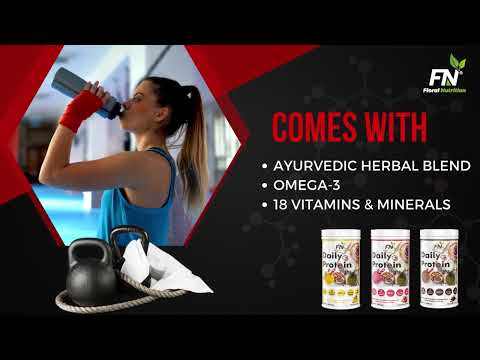 Floral nutrition vanilla flavour daily protein shake, 400 mg