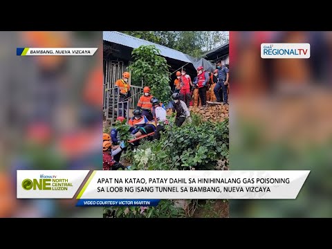 One North Central Luzon: 4 katao, patay dahil sa hinihinalang gas poisoning sa loob ng isang tunnel