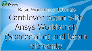 Ansys Workbench Tutorial: Cantilever, beam elements - SpaceClaim #3