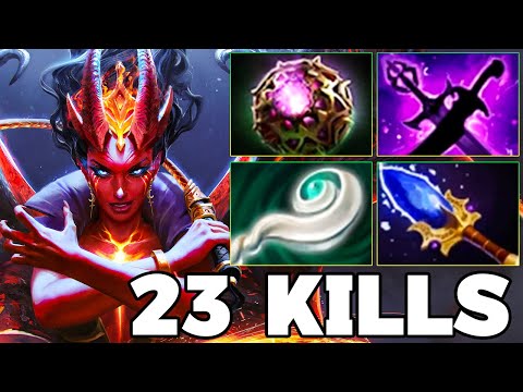 23 Kills QOP Dota 2 Mid Lane Beast Best Queen Of Pain Dota 2 Gameplay Guide Build 7.40