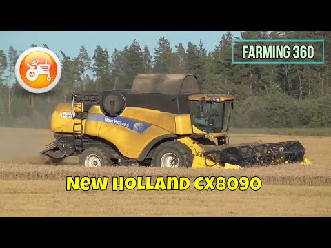 Harvest 2020 | New Holland CX8090 combine harvesting wheat