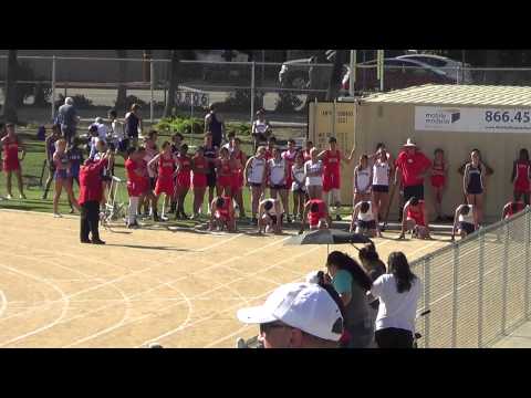 FSB 100m at Newport Harbor 3-26-15 - Los Alamitos Boys