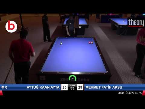 AYTUĞ KAAN AYTA & MEHMET FATİH AKSU Bilardo Maçı - 2020 TK 1.ETAP ANTALYA-1.TUR