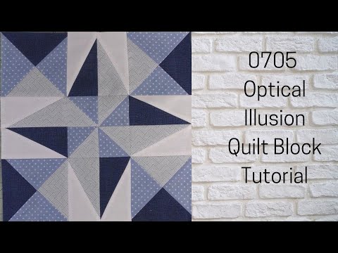 0705 Optical Illusion Free Quilt Block Tutorial | Block of the Day 2023 | AccuQuilt | Carol Thelen