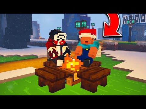 BALON KÖYÜNE KAR YAĞIYOR !! - Minecraft