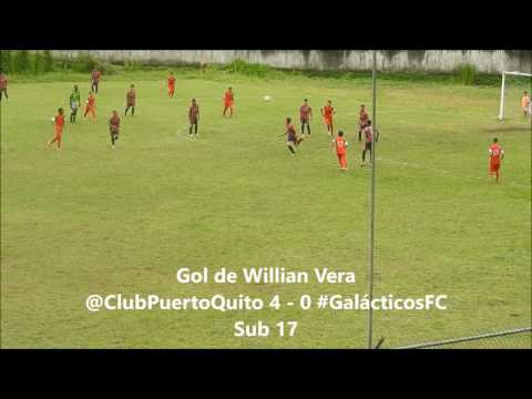 Segundo Gol de Willian Vera de la Sub 17 de Club Puerto Quito a Galácticos FC