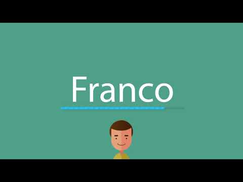 Franco pronunciation