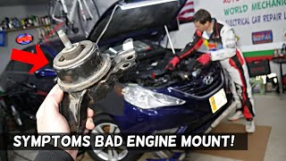 SYMPTOMS OF BAD ENGINE MOUNT demonstrated on Hyundai Sonata