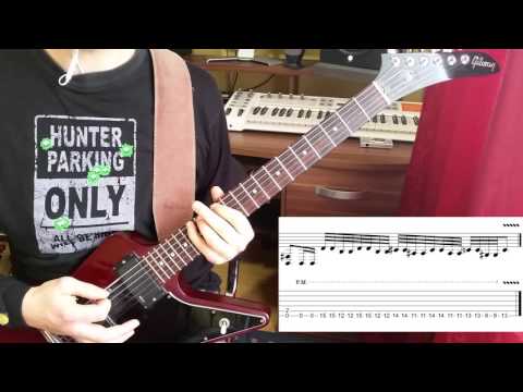 Groove Metal Guitar Lesson with tabs - wie spielt man ein grooviges Dampfwalzenriff #3