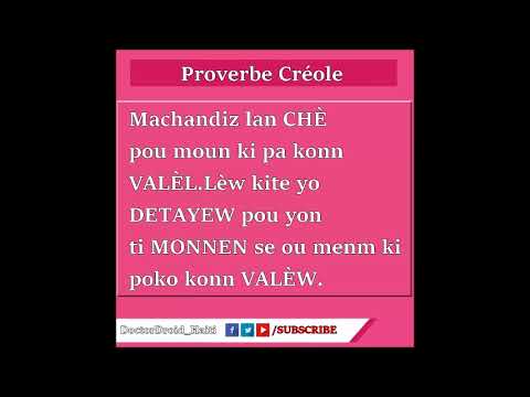 Haitian Proverbs Video
