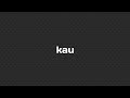 Kau - T-five (karaoke female key)