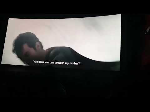 YOU THINK U CAN THREATEN MY MOTHER ?AUDIENCE REACTION #MANOFSTEEL #dc #henrycavill #superman #flash