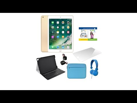 Apple iPad 9.7 32GB WiFi Tablet w/Truly Wireless Earbuds...