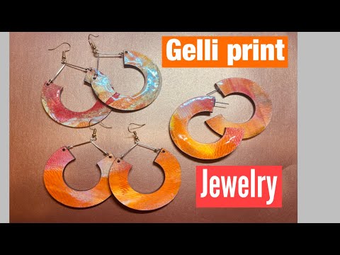 Transforming Gel Printing into Wearable Art: Gelli Print Jewelry