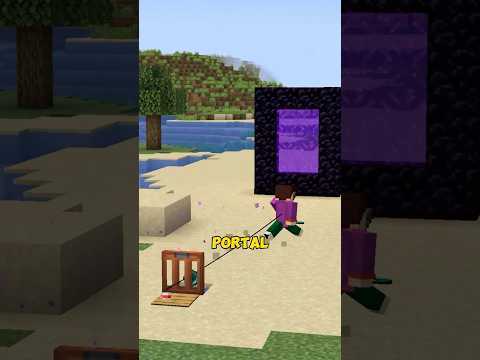 Fishing Rod Teleport Tutorial #minecraft