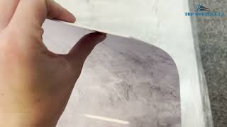 Kuchyňský panel ABS plast Concrete texture 3000x600mm 1,5mm