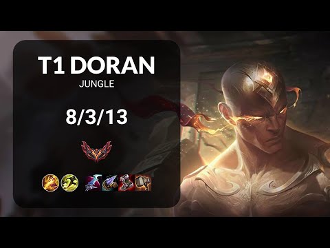 T1 Doran Lee Sin vs Bel'Veth JUNGLE - KR GRANDMASTER Patch 15.11