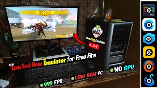 [2025] Low End PC Best Android Emulator For Free Fire | New Emulator For PC Without Graphics Card