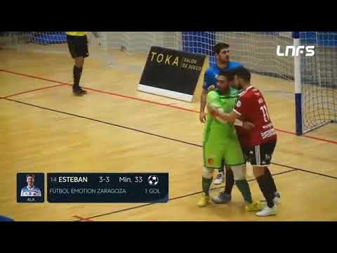 Gol Esteban (3-3) Peñíscola FS - Futbol Emotion Zaragoza. J16, 1Div. LNFS