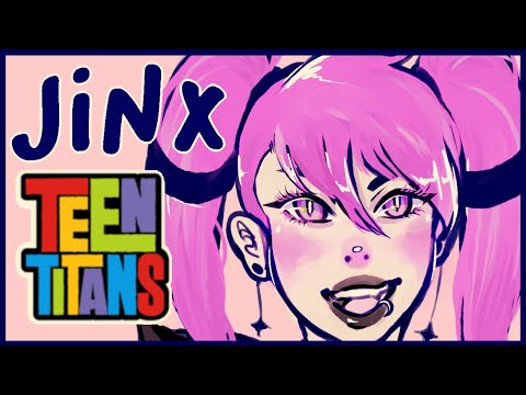 JINX TEEN TITANS SPEEDPAINT 💜🔮✨