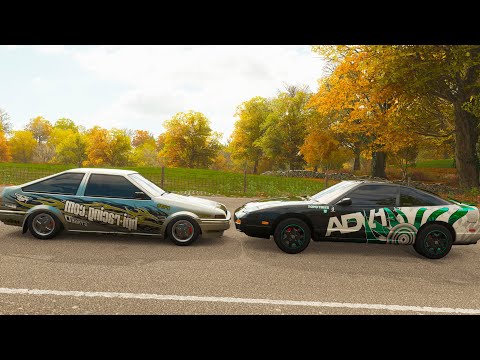 240SX (MOTOR DE GT-R) vs TRUENO (2JZ)!! QUEM LEVA? FORZA HORIZON 4